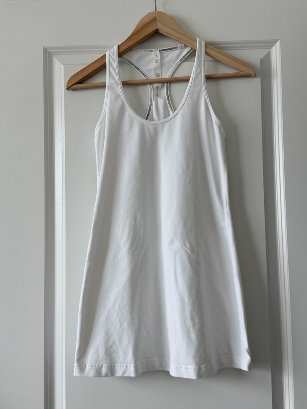 lululemon athletica White Racerback Tank Top Dress